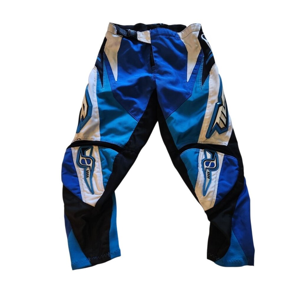 Vintage MSR‎ Axxis Motocross Pants Off Road Riding Youth Size 26 Blue EUC